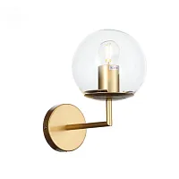 Бра Liora SL1150.201.01 ST-Luce прозрачный 1 лампа, основание матовое золото в стиле современный 