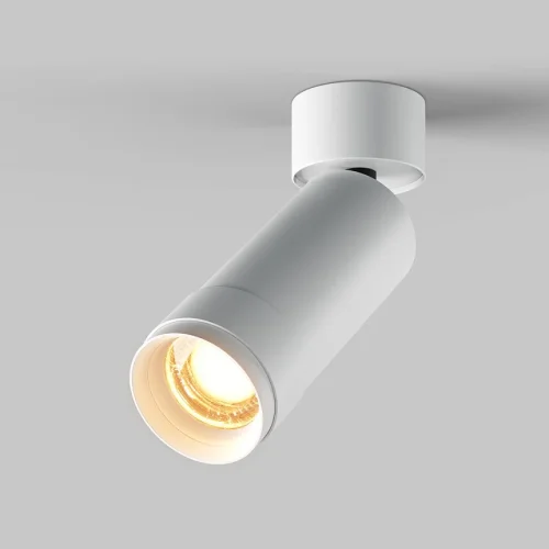 Светильник накладной LED Focus Zoom C055CL-L12W2.7K-Z-W Maytoni белый на 1 лампу, основание белое в стиле современный хай-тек трубочки