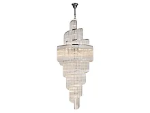 Люстра каскадная 8938/C Newport прозрачная на 38 ламп, основание никель в стиле американский современный классический 