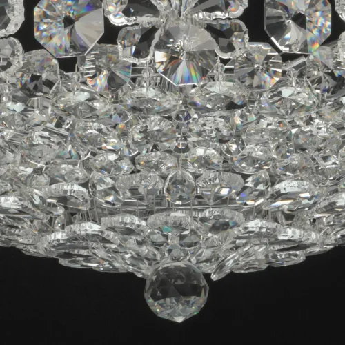 Люстра подвесная Лаура 345010814 MW-Light прозрачная на 14 ламп, основание хром в стиле классический фото 3