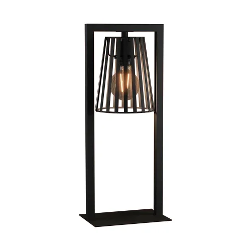 Настольная лампа Bogota 390005 Eglo чёрная на 1 лампу, основание чёрное металл в стиле лофт современный 