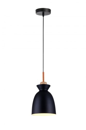 Светильник подвесной Marylou TL1202H-01BK Toplight чёрный 1 лампа, основание чёрное в стиле современный 