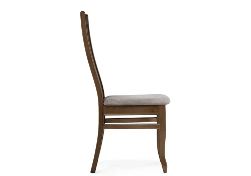 Деревянный стул Арлет Tenerife stone / орех 543605 Woodville, серый/ткань, ножки/массив бука дерево/орех, размеры - ****450*550 фото 3