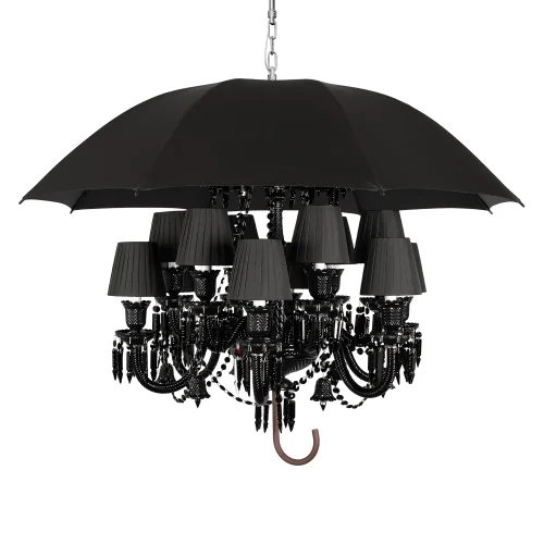 Люстра подвесная Мари / Marie 10556/12 Black LOFT IT чёрная на 12 ламп, основание чёрное в стиле арт-деко зонт фото 3 Люстра подвесная Мари / Marie 10556/12 Black LOFT IT чёрная на 12 ламп, основание чёрное в стиле арт-деко зонт фото 3