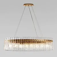 Люстра подвесная хрустальная Nevada 10297/1000 French gold LOFT IT прозрачная на 8 ламп, основание золотое в стиле современный 