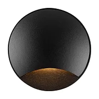 Встраиваемый светильник уличный LED Biscotti O035-L3B3K Maytoni уличный IP65 чёрный на 1 лампу, плафон чёрный в стиле современный LED