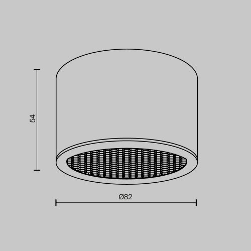 Светильник накладной Glare C122CL-GX53-B Maytoni чёрный на 1 лампу, основание чёрное в стиле современный фото 3