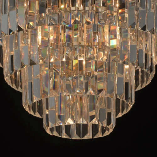 Люстра потолочная Аделард 642010805 MW-Light прозрачная на 5 ламп, основание золотое в стиле классика  фото 7