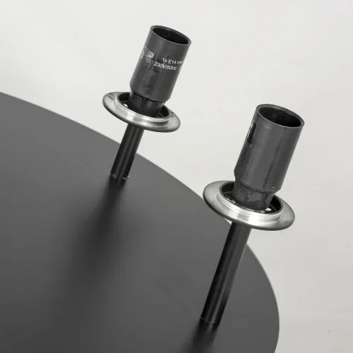 Светильник потолочный LSP-8731 Lussole серый 5 ламп, основание чёрное в стиле современный лофт  фото 4