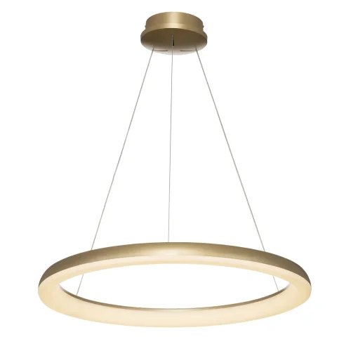 Люстра подвесная LED с пультом Юпитер CL730B092S Citilux белая на 1 лампу, основание матовое золото в стиле современный хай-тек кольца яндекс алиса с пультом фото 2
