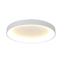 Люстра потолочная LED с пультом Niseko 8578 Mantra белая на 1 лампа, основание белое в стиле хай-тек современный с пультом