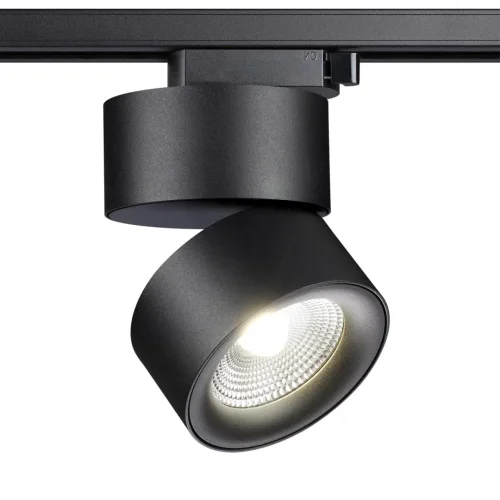 Трековый светильник однофазный LED Groda 358785 Novotech чёрный для шинопроводов серии Groda чёрный фото 4