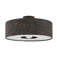 Светильник потолочный Santana M 11658-NW Nowodvorski чёрный на 1 лампу, основание коричневое в стиле лофт 