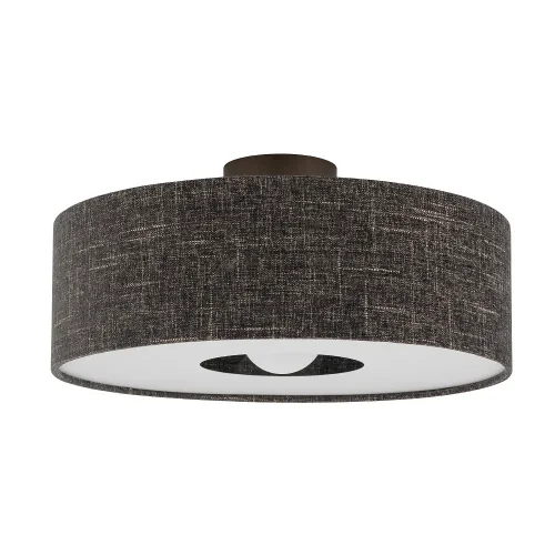 Светильник потолочный Santana M 11658-NW Nowodvorski чёрный на 1 лампу, основание коричневое в стиле лофт 