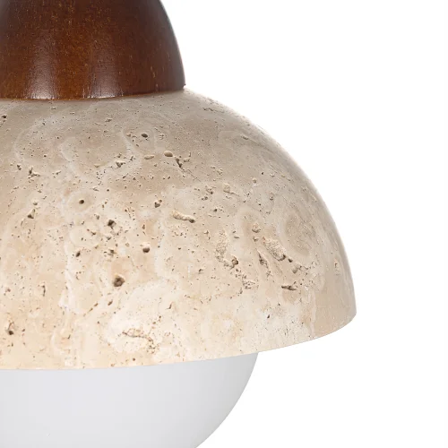 Светильник подвесной Mares CL246017 Citilux бежевый на 1 лампу, основание чёрное в стиле кантри лофт фото 3