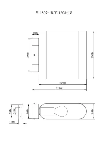 Бра Metalicana V11807-1W Moderli серый на 1 лампу, основание серое в стиле лофт современный фото 2