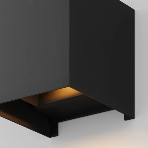 Настенный светильник уличный LED Fulton O572WL-L6B Maytoni уличный IP54 чёрный на 1 лампу, плафон чёрный в стиле современный LED фото 7