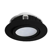 Светильник точечный LED Pineda 900748 Eglo чёрный на 1 лампу, основание чёрное в стиле современный лофт 