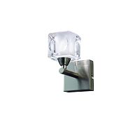 Бра Настенный  CUADRAX SN 0004029 Mantra Испания прозрачный 1 лампа, основание матовое хром в стиле 10086 