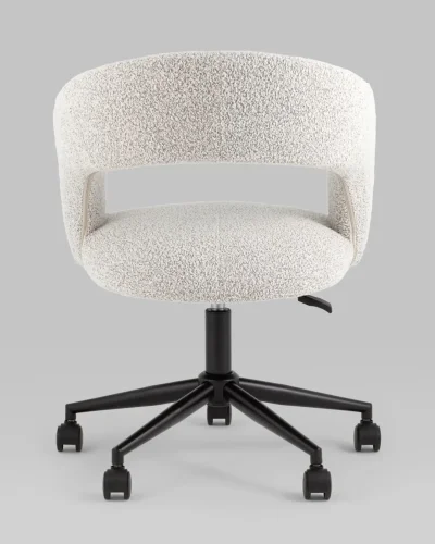 Кресло Mia, светло-серый УТ000037003 Stool Group, серый/ткань, ножки/металл/чёрный, размеры - 480*910***610*600 фото 4