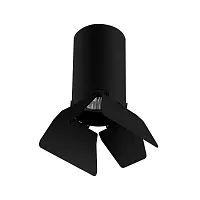 Светильник накладной Rullo R437437 Lightstar чёрный 1 лампа, основание чёрное в стиле хай-тек круглый