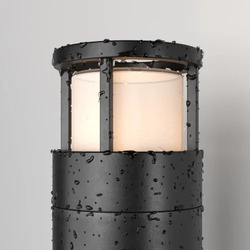 Парковый светильник LED Wolseley Road O011FL-L6B Maytoni уличный IP54 чёрный на 1 лампу, плафон чёрный в стиле современный LED фото 3