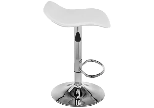 Барный стул Roxy белый 1422 Woodville, белый/искусственная кожа, ножки/металл/хром, размеры - ****430*450 фото 3