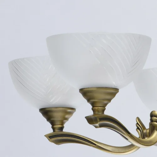 Люстра подвесная Афродита 317014808 MW-Light белая на 8 ламп, основание античное бронза в стиле классика  фото 4