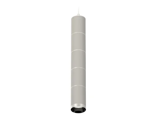 Светильник подвесной Techno spot XP6314001 Ambrella light серый на 1 лампу, основание белое в стиле современный хай-тек 