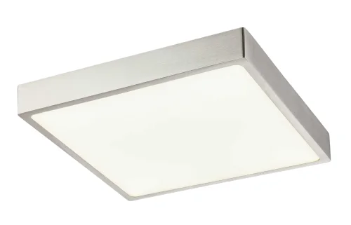 Светильник потолочный LED Vitos 12367-22 Globo белый 1 лампа, основание матовое никель в стиле хай-тек современный квадраты