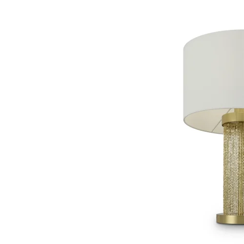 Настольная лампа Impressive MOD151TL-01G Maytoni белая 1 лампа, основание золотое металл в стиле арт-деко  фото 2