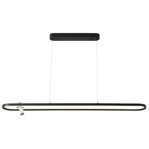 Светильник подвесной LED CONTOUR SP45W LED BLACK Crystal Lux белый на 1 лампу, основание чёрное в стиле современный линейный фото 2