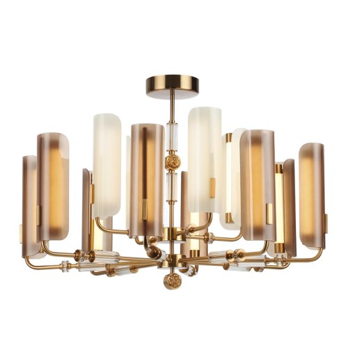 Люстра подвесная LED Lion 5467/60L Odeon Light белая коричневая на 1 , основание античное бронза в стиле современный эклектика арт-деко фото 4 Люстра подвесная LED Lion 5467/60L Odeon Light белая коричневая на 1 , основание античное бронза в стиле современный эклектика арт-деко фото 4