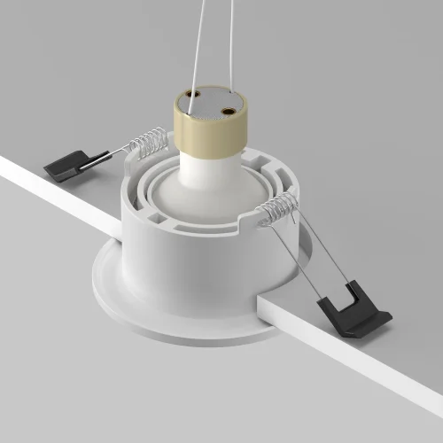 Светильник точечный Slim DL027-GU10-W Maytoni белый на 1 лампу, основание белое в стиле современный круглый фото 5