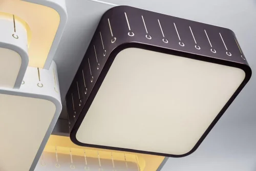 Светильник потолочный LED с пультом 10208/5LED Escada белый на 1 лампу, основание белое в стиле хай-тек с пультом квадраты фото 2