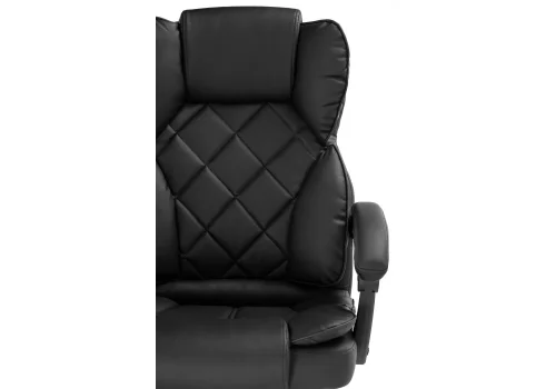 Компьютерное кресло Kolson black 15341 Woodville, чёрный/экокожа, ножки/металл/хром, размеры - *1240***640*680 фото 9