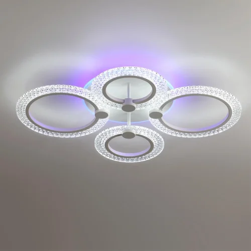 Светильник потолочный LED Molly 8017/60CL Lumion белый на 1 лампу, основание белое в стиле минимализм фото 3