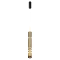 Светильник подвесной LED Ordo MOD272PL-L12BS3K Maytoni латунь на 1 лампу, основание латунь в стиле современный трубочки