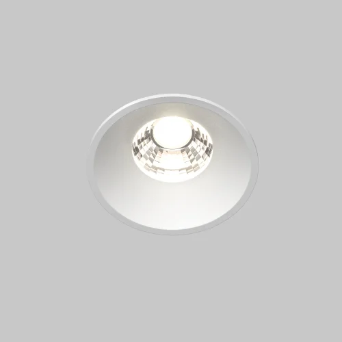 Светильник точечный LED Round DL058-7W4K-W Maytoni белый 1 лампа, основание белое в стиле современный  фото 5