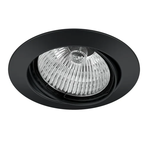 Светильник точечный Lega 011027 Lightstar чёрный 1 лампа, основание чёрное в стиле 10086 