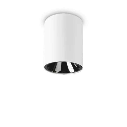 Светильник накладной LED NITRO FI 10W ROUND BIANCO Ideal Lux белый 1 лампа, основание белое в стиле современный круглый