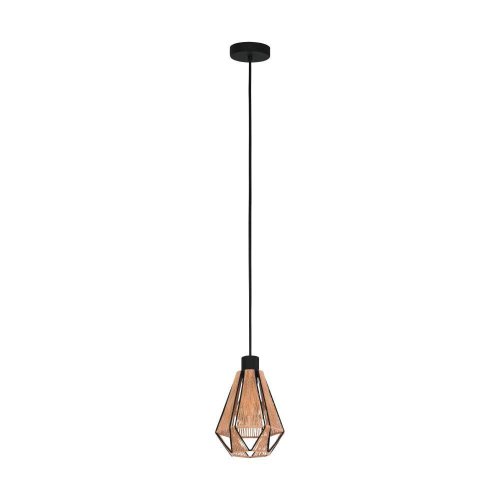 Светильник подвесной Adwickle 43776 Eglo бежевый 1 лампа, основание чёрное в стиле современный лофт 