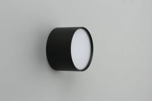 Светильник накладной LED Salentino OML-100919-06 Omnilux чёрный 1 лампа, основание чёрное в стиле хай-тек круглый фото 2