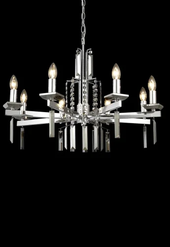 Люстра подвесная MARRON SP8 CHROME Crystal Lux без плафона на 8 ламп, основание хром в стиле современный фото 4
