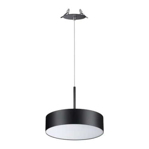 Светильник подвесной LED встраиваемый Prometa 358765 Novotech чёрный на 1 лампу, основание чёрное в стиле современный встраиваемый
