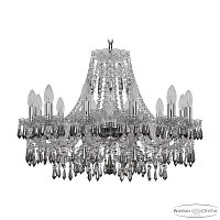 Люстра подвесная 1403/12/240 Ni K731 Bohemia Ivele Crystal без плафона на 12 ламп, основание никель в стиле классический sp