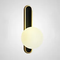 Настенный светильник DIXON 133239-22 ImperiumLoft белый 1 лампа, основание золотое в стиле американский 