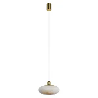 Светильник подвесной LED Galet 10409/L LOFT IT белый на 1 лампу, основание бронзовое в стиле современный 