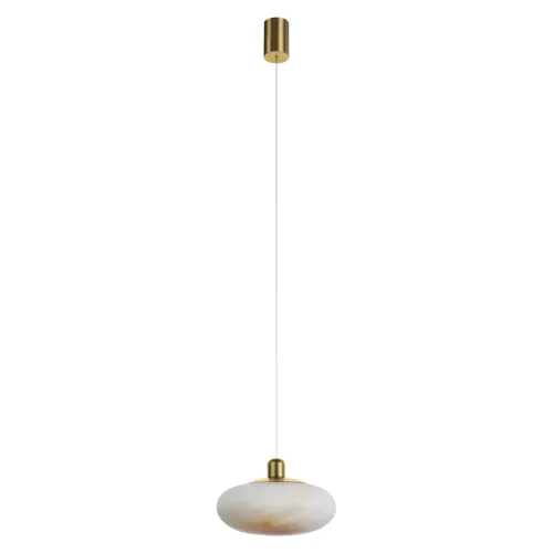 Светильник подвесной LED Galet 10409/L LOFT IT белый на 1 лампу, основание бронзовое в стиле современный 