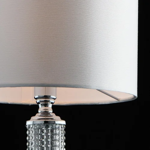 Настольная лампа Онтарио 692031501 MW-Light белая 1 лампа, основание хром стекло металл в стиле современный  фото 5